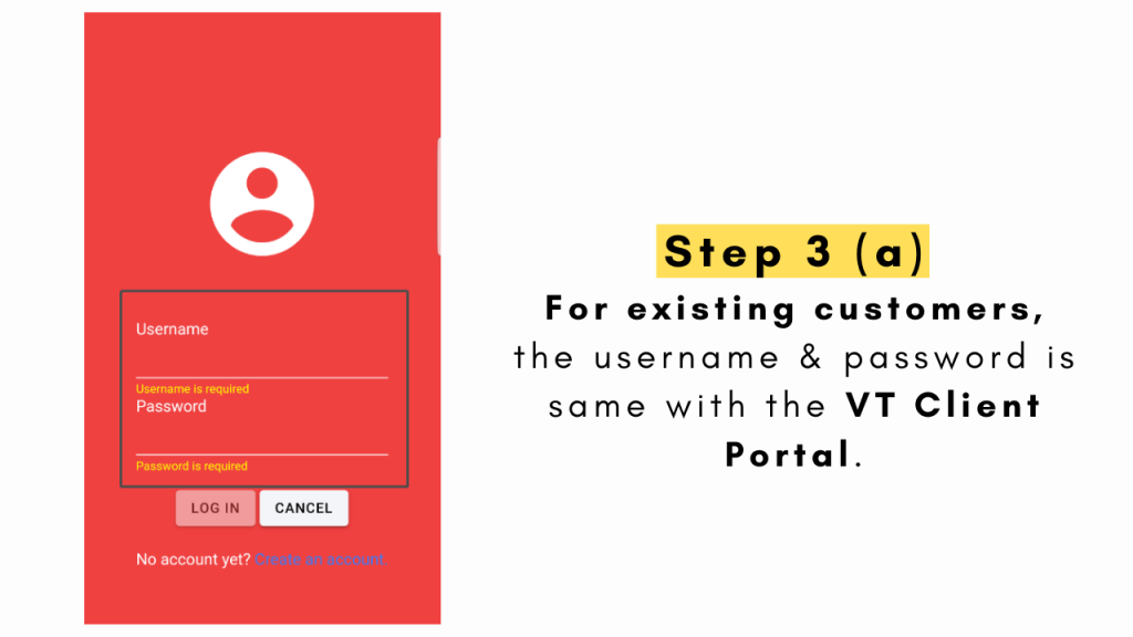 Registration or login page