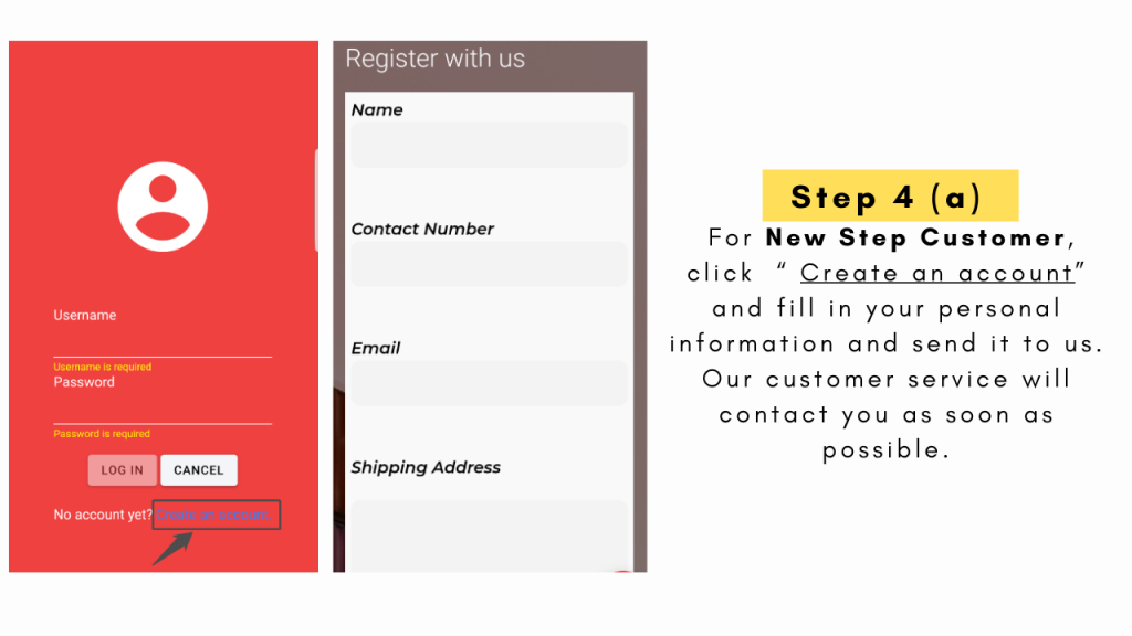 Creating an account in the VT Nation app